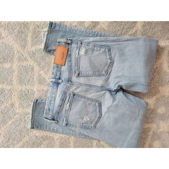 Moussy Vintage Jeans in Vivian Slim Ripped Crop 25 - Picture 10 of 12